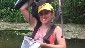 Sampling water in the Portage river, Ohio